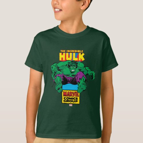 Hulk Retro Comic Character T_Shirt