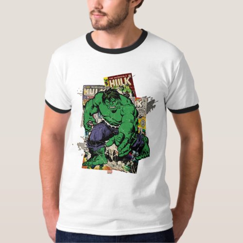 Hulk Retro Comic Graphic T_Shirt