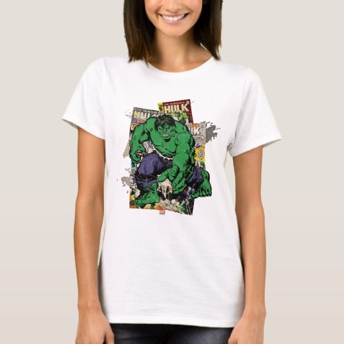 Hulk Retro Comic Graphic T_Shirt