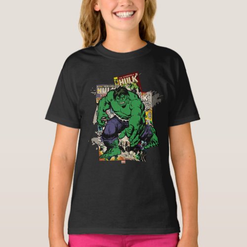 Hulk Retro Comic Graphic T_Shirt