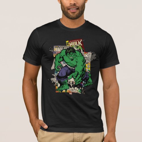 Hulk Retro Comic Graphic T_Shirt