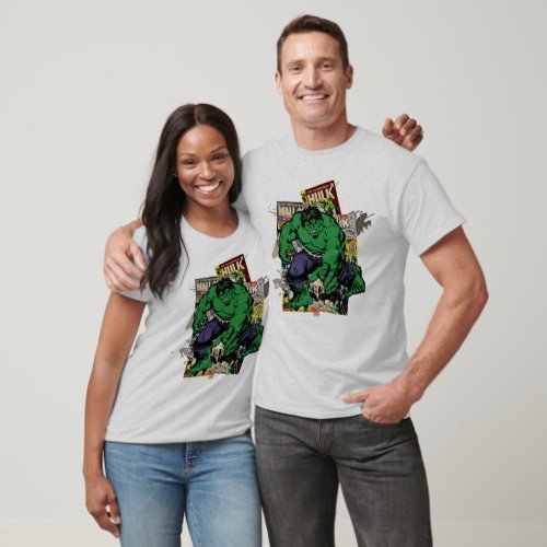 Hulk Retro Comic Graphic T_Shirt
