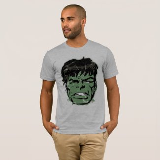 Hulk Retro Comic Halftone Head T-Shirt