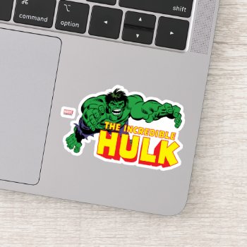 Hulk Retro Dive Sticker by marvelclassics at Zazzle
