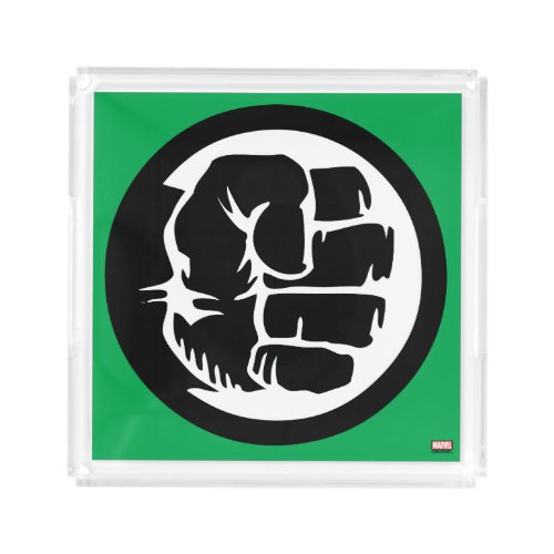 Hulk Retro Fist Icon Acrylic Tray