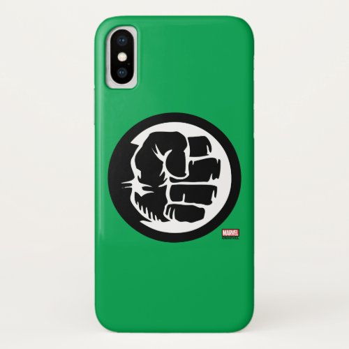 Hulk Retro Fist Icon iPhone X Case