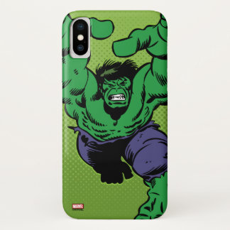 Hulk Retro Grab iPhone X Case