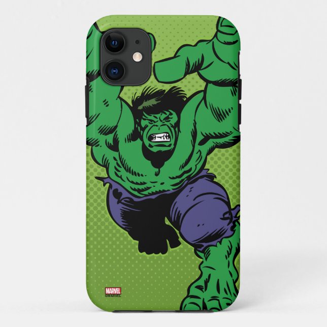 Hulk Retro Grab Case-Mate iPhone Case (Back)