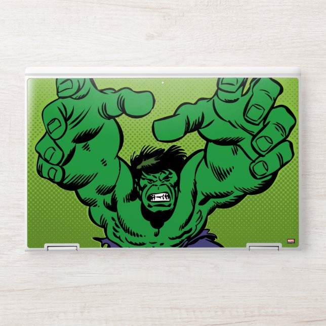 Hulk Retro Grab HP Laptop Skin (Front)