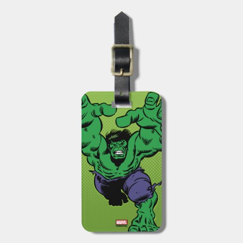 Hulk Retro Grab Luggage Tag