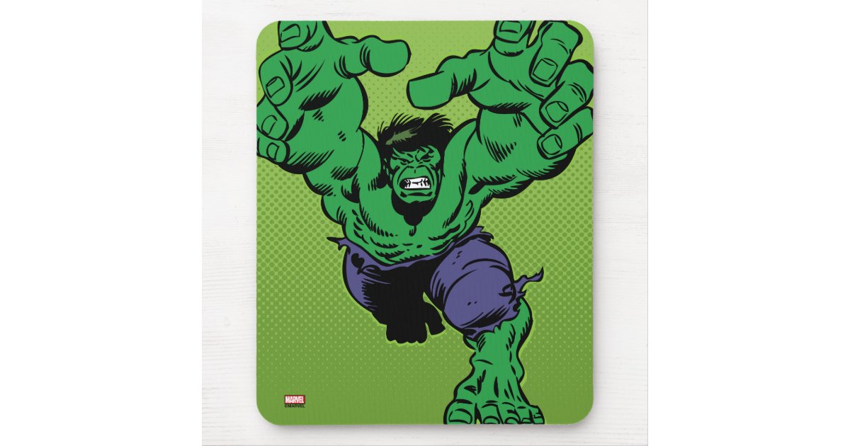 Hulk Retro Grab Mouse Pad | Zazzle