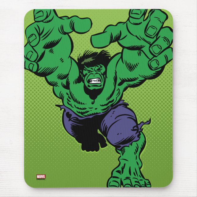 Hulk Retro Grab Mouse Pad (Front)