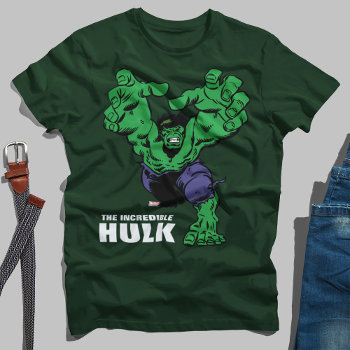 Hulk Retro Grab T-shirt by marvelclassics at Zazzle