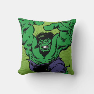 Hulk Retro Grab Throw Pillow