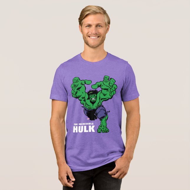 Hulk Retro Grab Tri-Blend Shirt (Front Full)