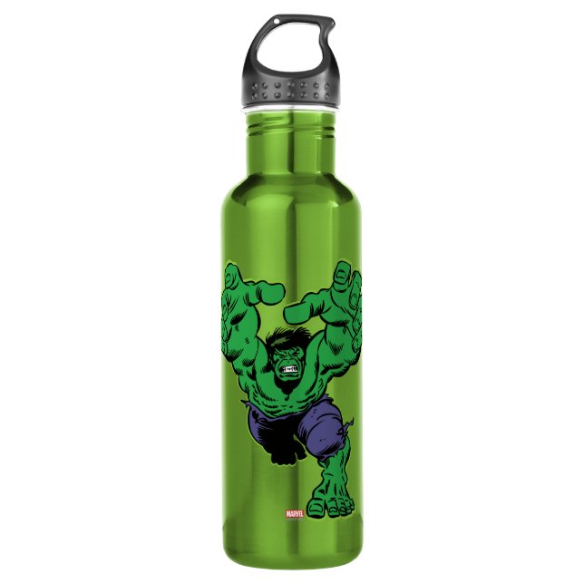 Hulk Retro Grab Water Bottle (Front)
