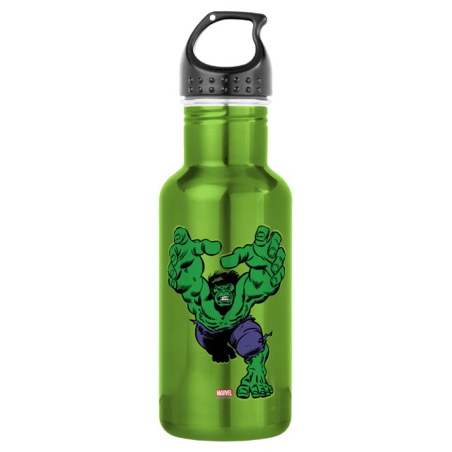 Hulk Retro Grab Water Bottle (Front)