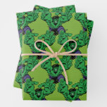Hulk Retro Grab Wrapping Paper Sheets
