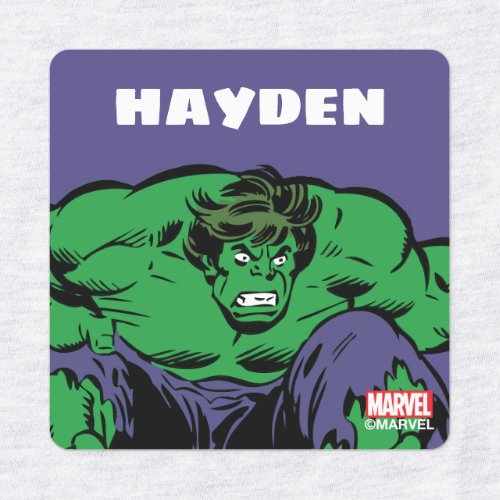 Hulk Retro Jump Kids Labels