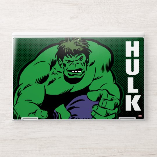 Hulk Retro Stomp HP Laptop Skin | Zazzle.com
