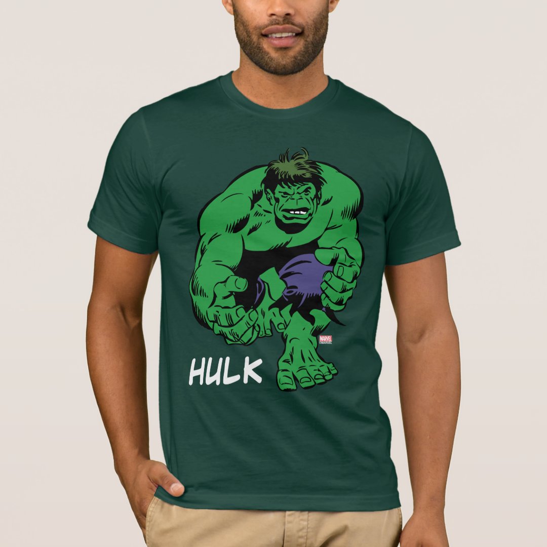 Hulk Retro Stomp T-Shirt | Zazzle