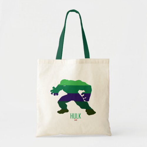 Hulk Silhouette Color Block Tote Bag