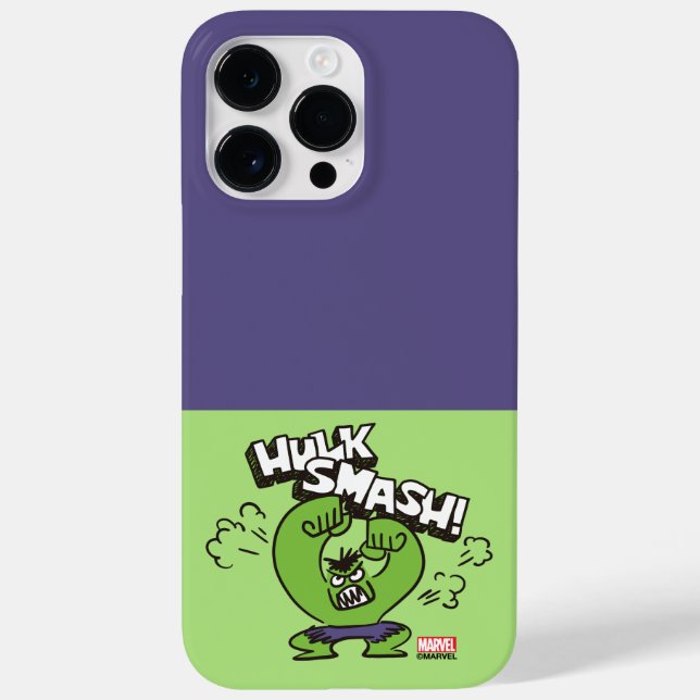 Hulk Smash Angry Doodle Graphic Case-Mate iPhone Case (Back)