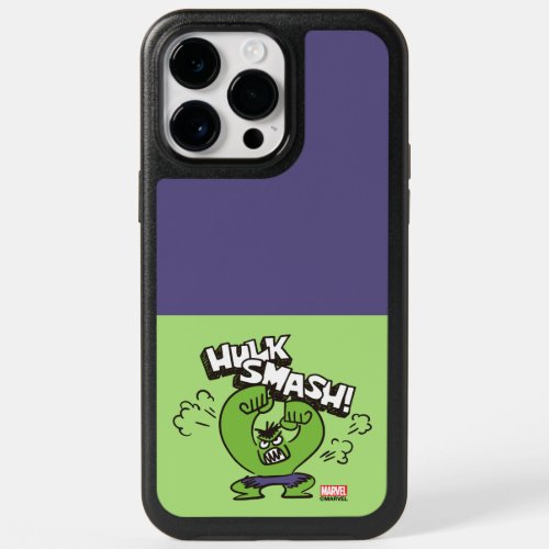 Hulk Smash Angry Doodle Graphic OtterBox iPhone 14 Pro Max Case