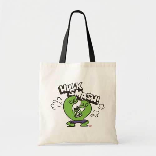 Hulk Smash Angry Doodle Graphic Tote Bag