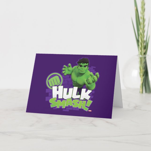 HULK SMASH! Character Graphic Card (Front)