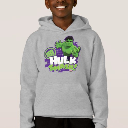 HULK SMASH Character Graphic Hoodie