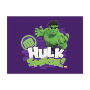 HULK SMASH! Character Graphic Postcard