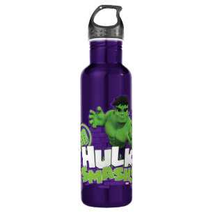 HULK SMASH! Character Graphic Stainless Steel Water Bottle