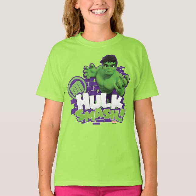 HULK SMASH! Character Graphic T-Shirt (Front)