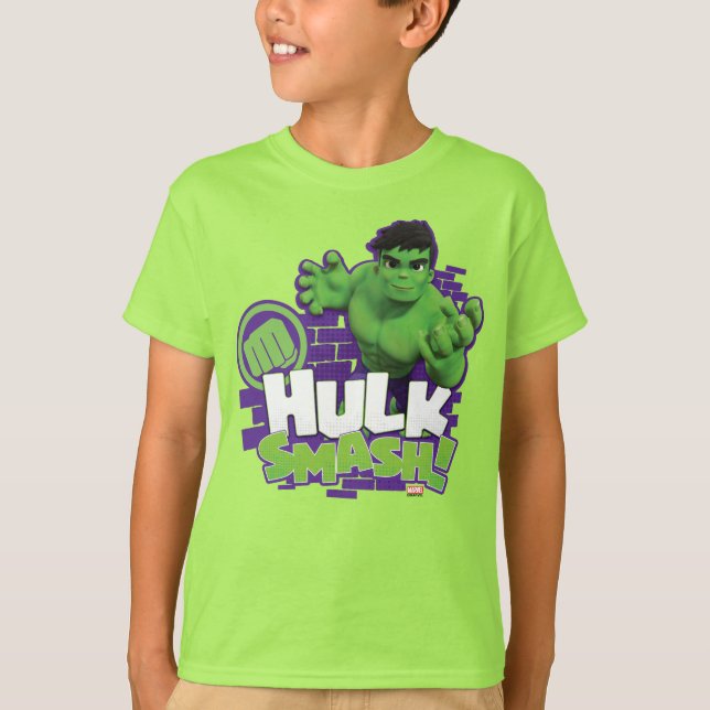 HULK SMASH! Character Graphic T-Shirt (Front)