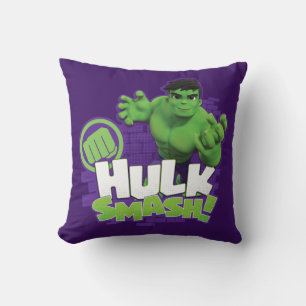 HULK SMASH! Character Graphic Throw Pillow