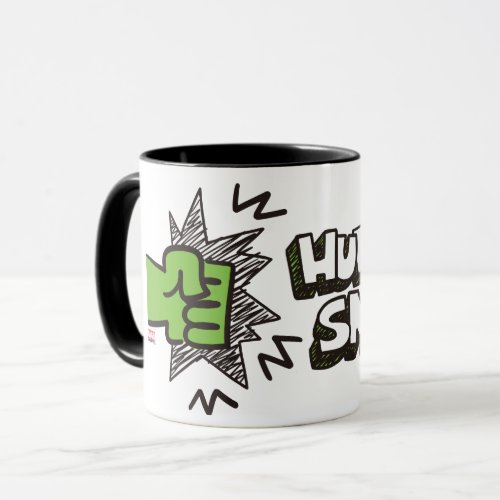 Hulk Smash Fist Doodle Graphic Mug