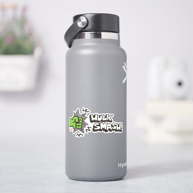 Hulk Smash Fist Doodle Graphic Sticker (HydroFlask)
