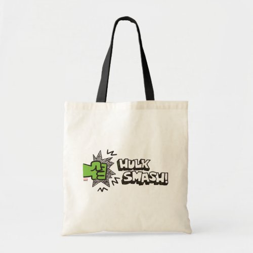 Hulk Smash Fist Doodle Graphic Tote Bag