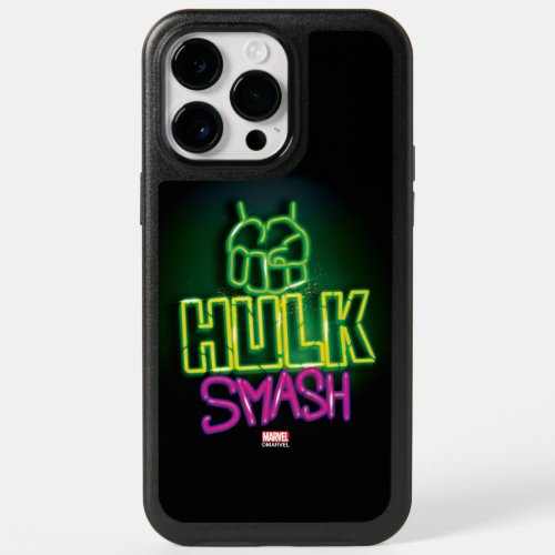 Hulk Smash Neon Graphic OtterBox iPhone 14 Pro Max Case