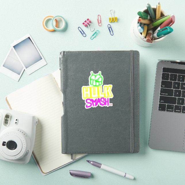Hulk Smash Neon Graphic Sticker (iPad Cover)
