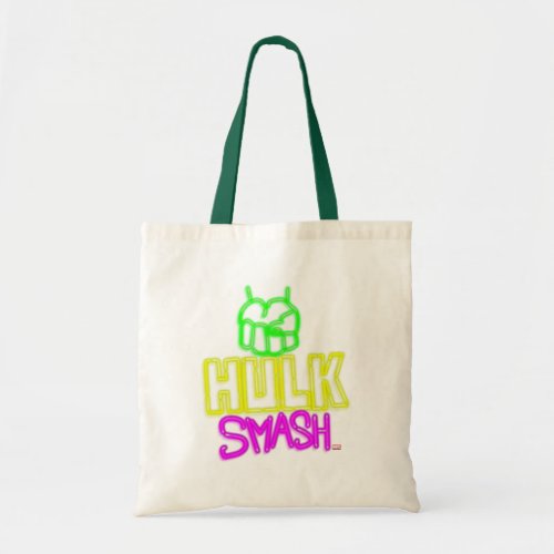 Hulk Smash Neon Graphic Tote Bag