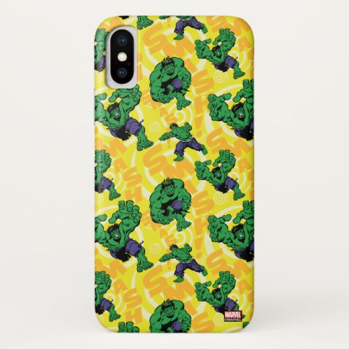 Hulk Smash Poses Pattern iPhone X Case