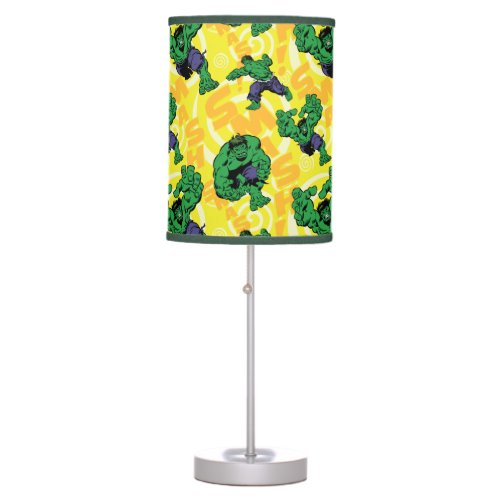 Hulk Smash Poses Pattern Table Lamp