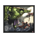 Hulk Smashing His Enemies Canvas Print
