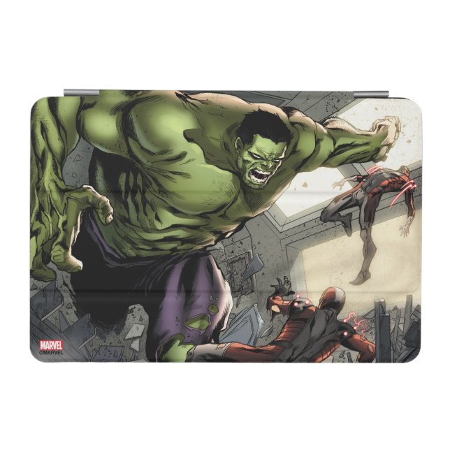 Hulk Smashing His Enemies iPad Mini Cover (Horizontal)