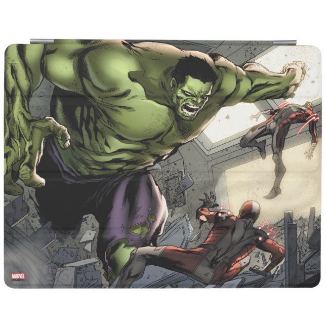Hulk Smashing His Enemies iPad Smart Cover (Horizontal)