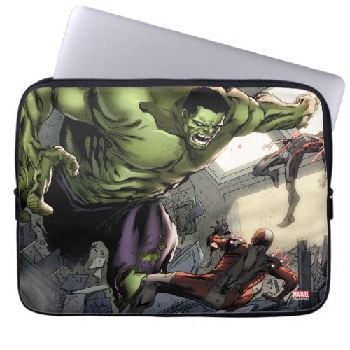 Hulk Smashing His Enemies Laptop Sleeve