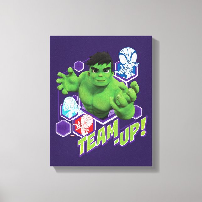 Hulk & Spidey Team "Team-Up!" Canvas Print (Front)
