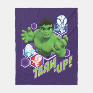 Hulk & Spidey Team "Team-Up!" Fleece Blanket